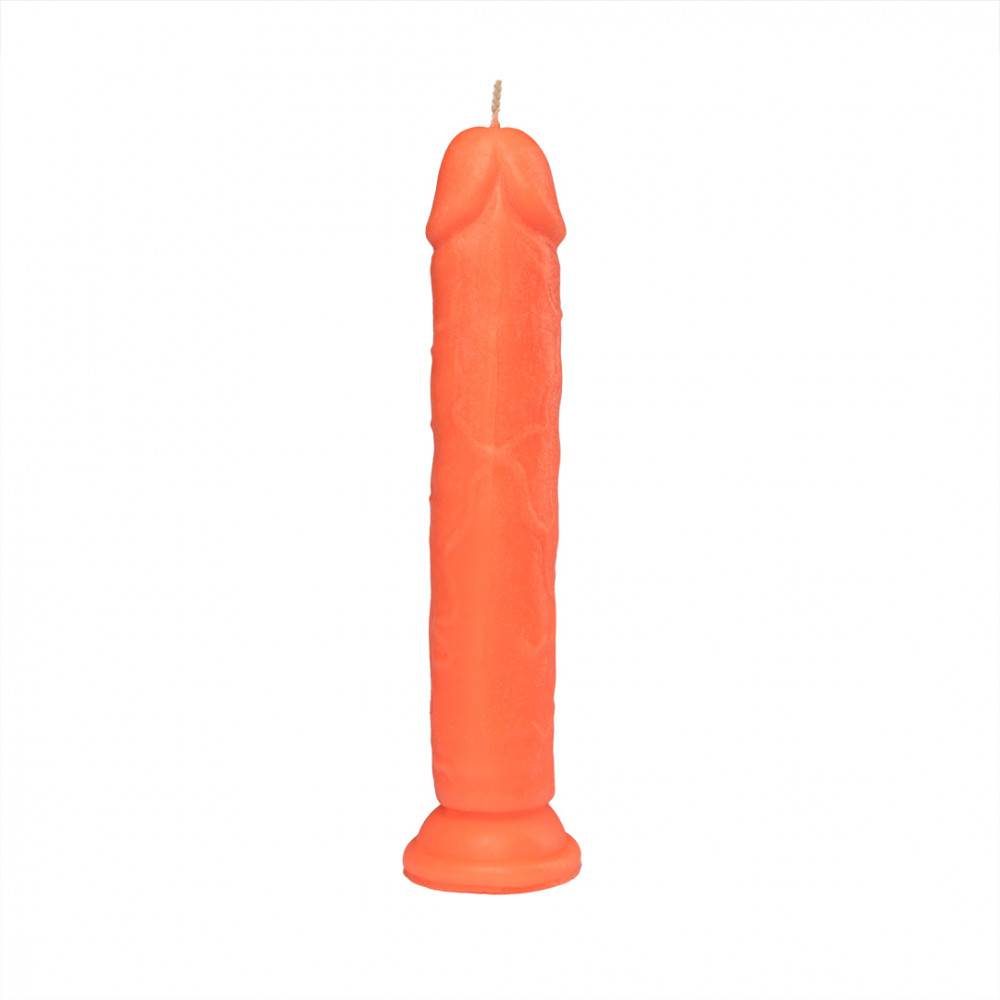 Массажные масла и свечи - Свеча LOVE FLAME - Dildo Roma ORANGE Fluor, CPS03-ORANGE 2