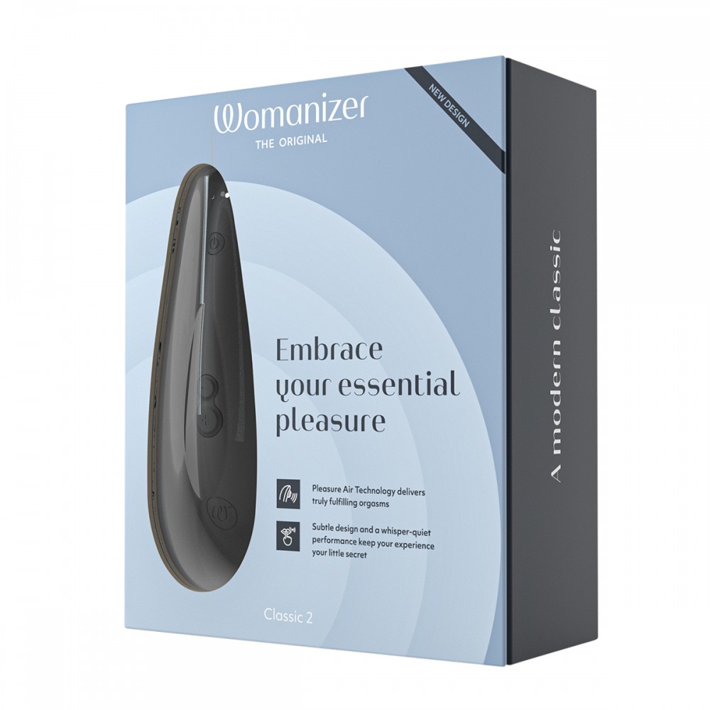 Вибраторы Womanizer - Вакуумный клиторальный стимулятор Womanizer Classic 2 Black 16