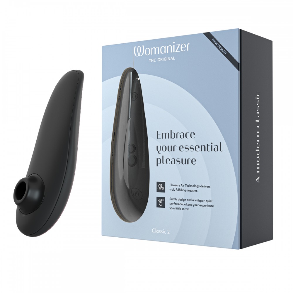 Вибраторы Womanizer - Вакуумный клиторальный стимулятор Womanizer Classic 2 Black