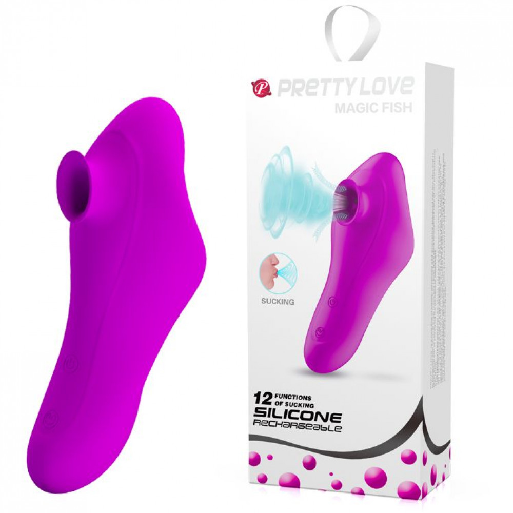 Вибратор - Вакуумный стимулятор клитора «Magic Fish» Pretty Love BI-014453