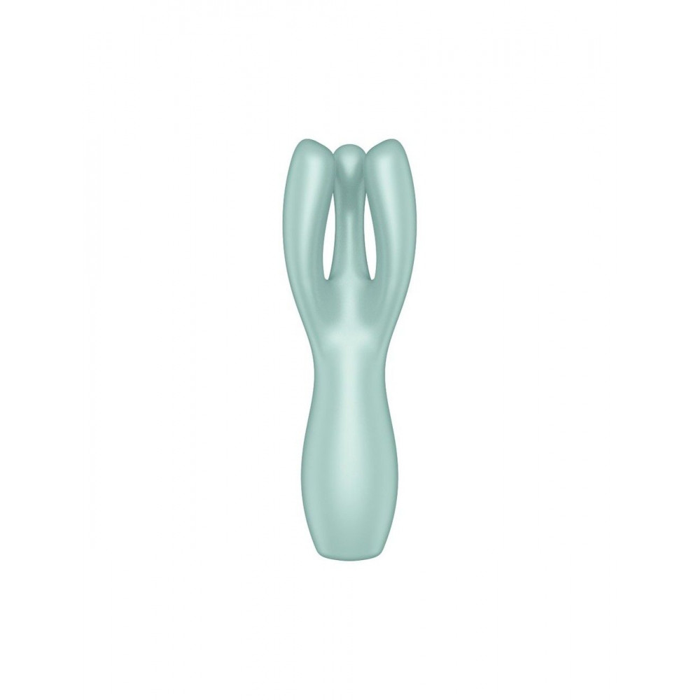 Клиторальный вибратор - Клиторальный вибратор Satisfyer Threesome 3 Mint с тремя пальчиками 2