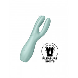 Клиторальный вибратор Satisfyer Threesome 3 Mint с тремя пальчиками