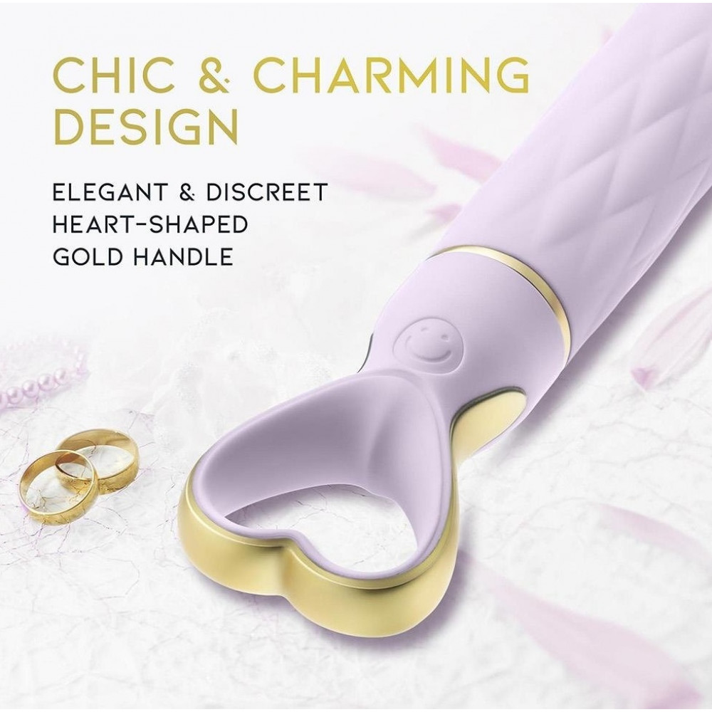 Секс игрушки - Вибратор рельефный с ручкой в форме сердца Blush Delice Heartthrob цвет ,,лаванда,, 7