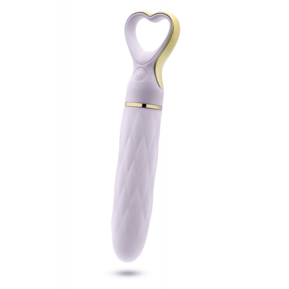 Секс игрушки - Вибратор рельефный с ручкой в форме сердца Blush Delice Heartthrob цвет ,,лаванда,,