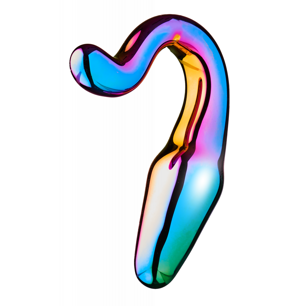 Анальная пробка - Анальный плаг из боросиликтного стекла GLAMOUR GLASS SLEEK ANAL TAIL PLUG 1
