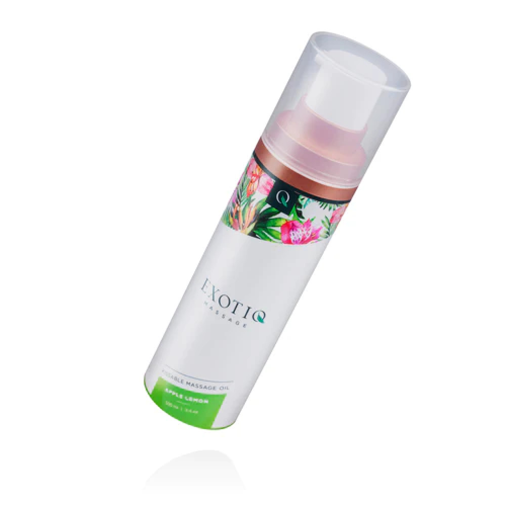 Лубриканты - Массажное масло Exotiq Massage Oil Apple Lemon 100 мл 3