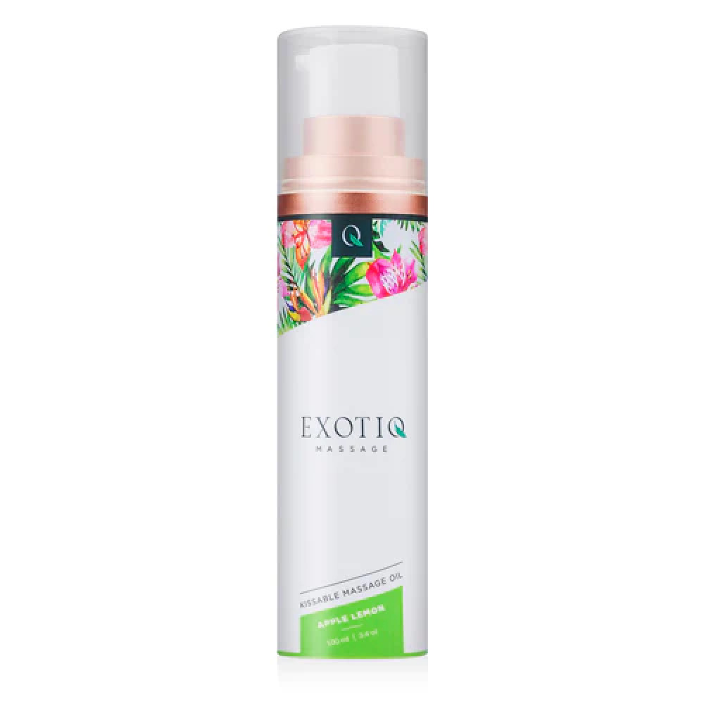 Лубриканты - Массажное масло Exotiq Massage Oil Apple Lemon 100 мл