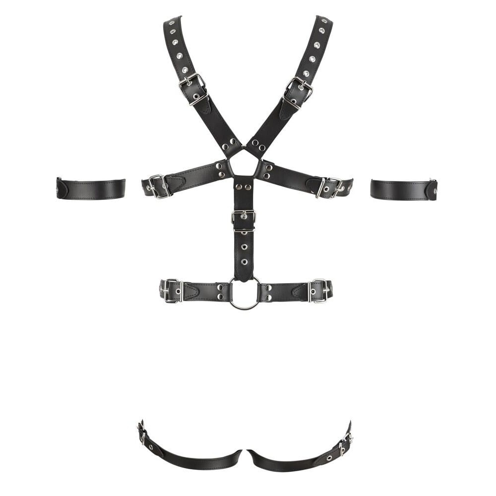 Чокеры, портупеи - Портупея мужская ZADO Harness кожа S/M 2