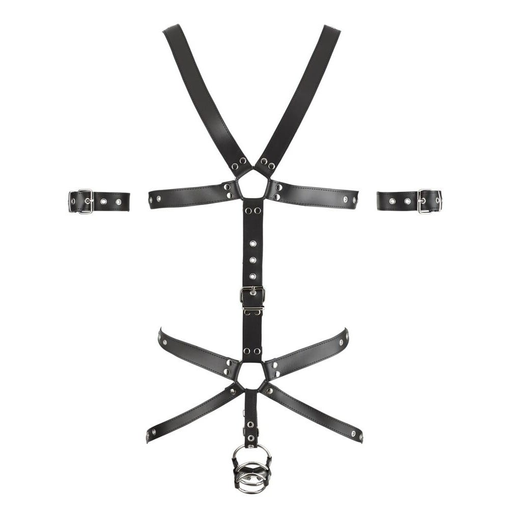 Чокеры, портупеи - Портупея мужская ZADO Harness кожа S/M 3