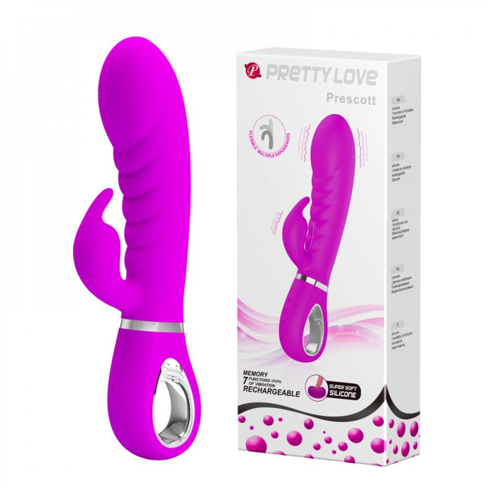 Вибратор - Ребристый вибратор Pretty Love «Prescott» BI-014635