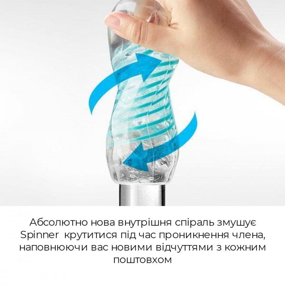 Другие мастурбаторы - Мастурбатор Tenga Spinner 02 Hexa с упругой стимулирующей спиралью внутри, стандартная спираль 5