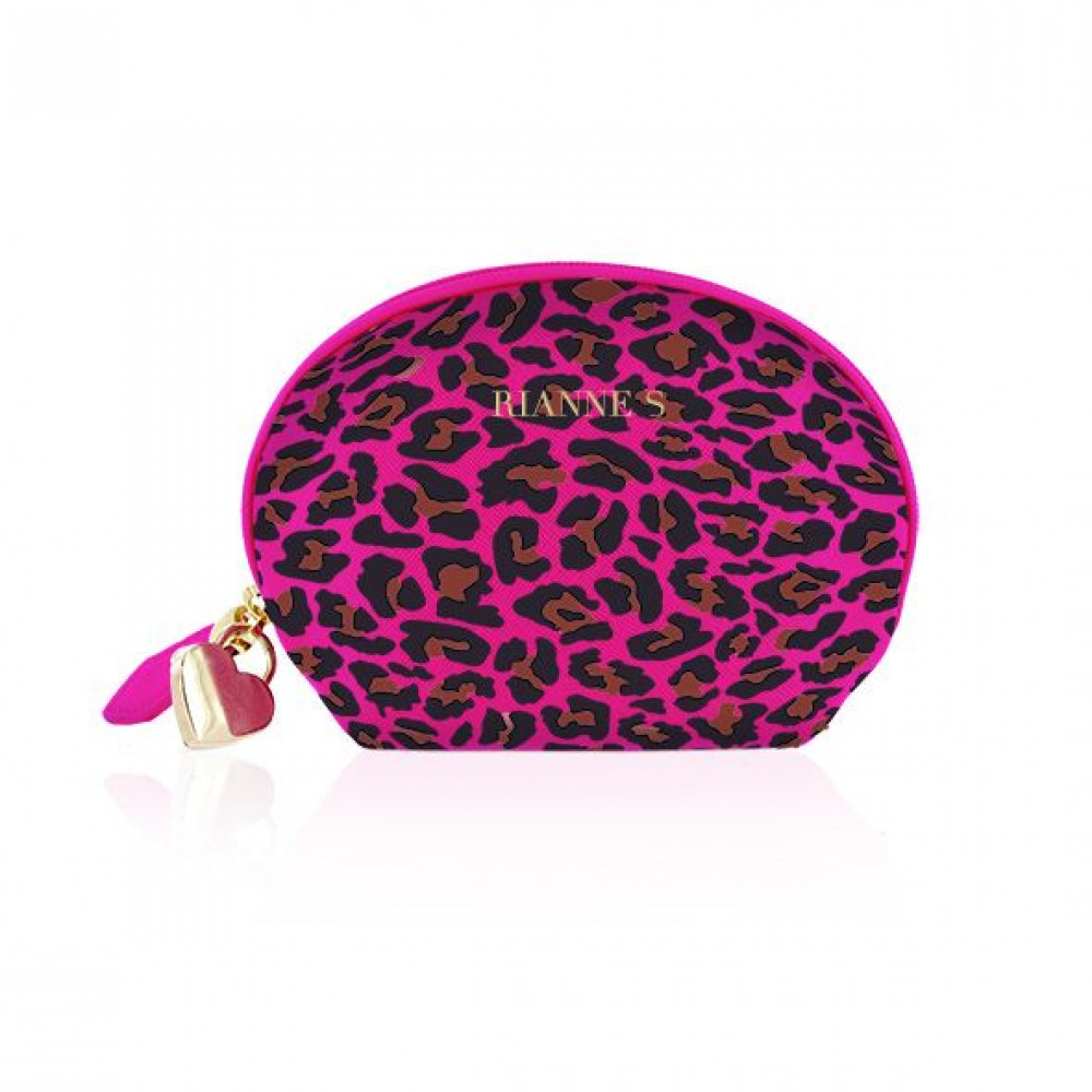 Вибромассажеры - Мини вибромассажер Rianne S: Lovely Leopard Purple, 10 режимов работы, косметичка-чехол 1