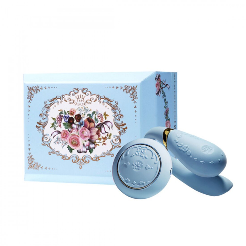 Вибраторы для пар - Смартвибратор для пар Zalo — Fanfan set Royal Blue, пульт ДУ 1