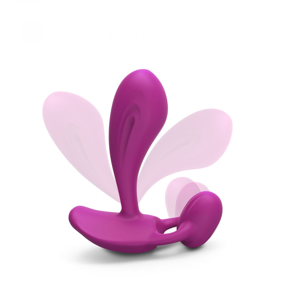 Вибратор-кролик - Вибратор Love To Love WITTY - SWEET ORCHID универсальный, точки G + P, пульт ДУ 3
