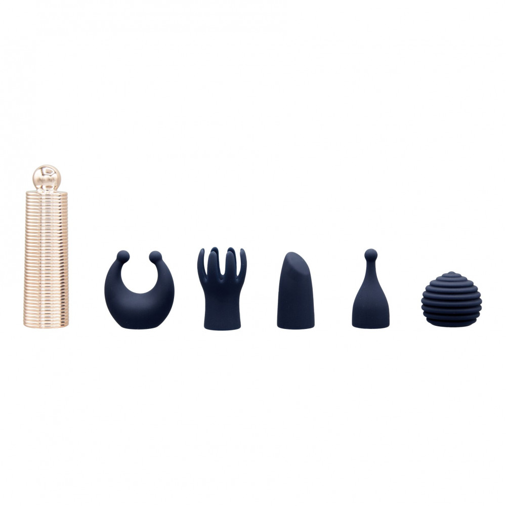Вибромассажеры - Вибромассажер Pillow Talk Secrets Desires 6-Piece Mini Massager Set - Navy 11
