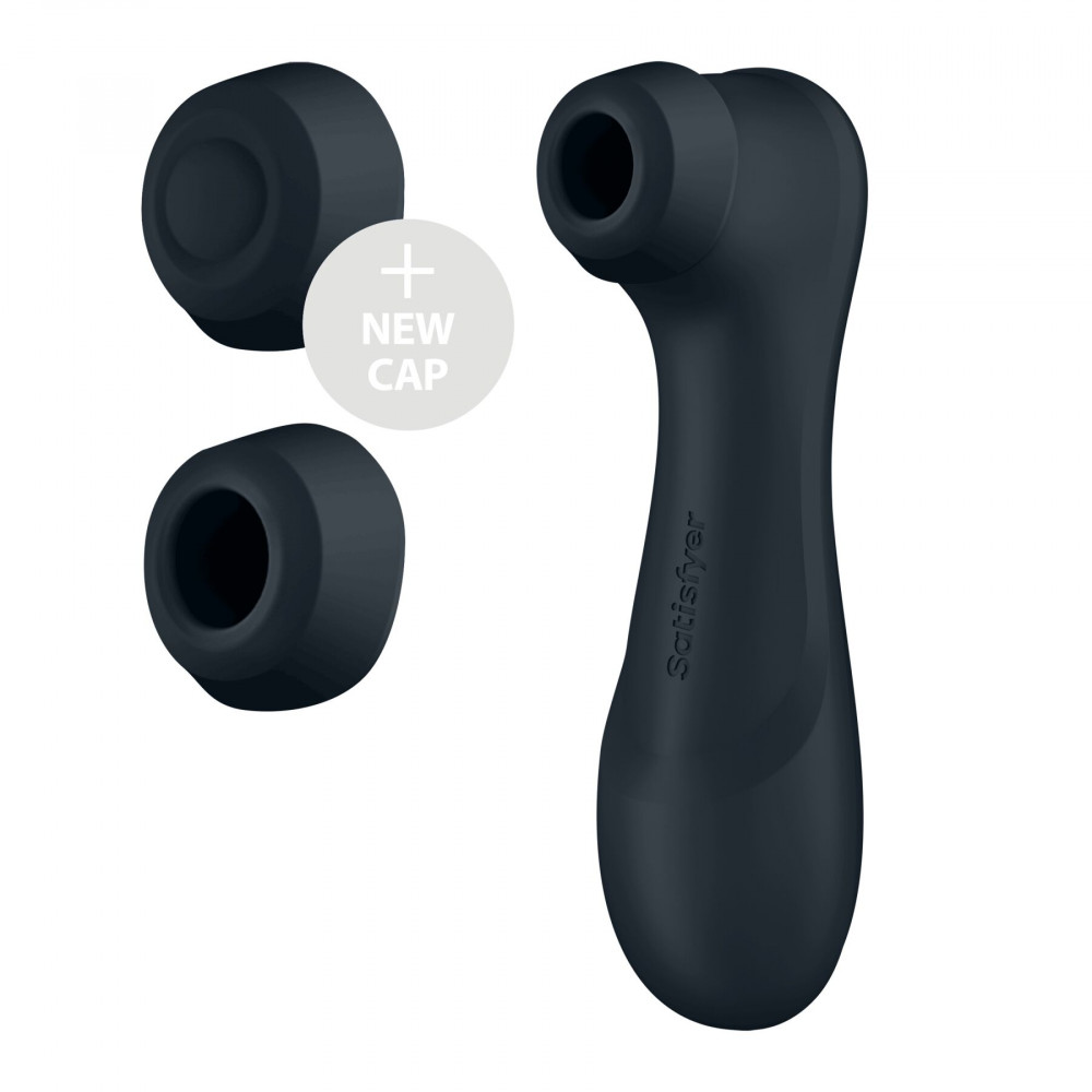 Вибраторы вакуумные - Вакуумный клиторальный стимулятор Satisfyer Pro 2 Generation 3 with Liquid Air Dark Grey 5