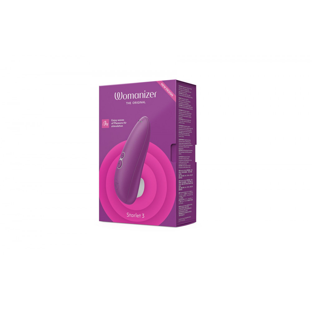 Вибраторы вакуумные - Вакуумный клиторальный стимулятор Womanizer Starlet 3 VIOLET 2