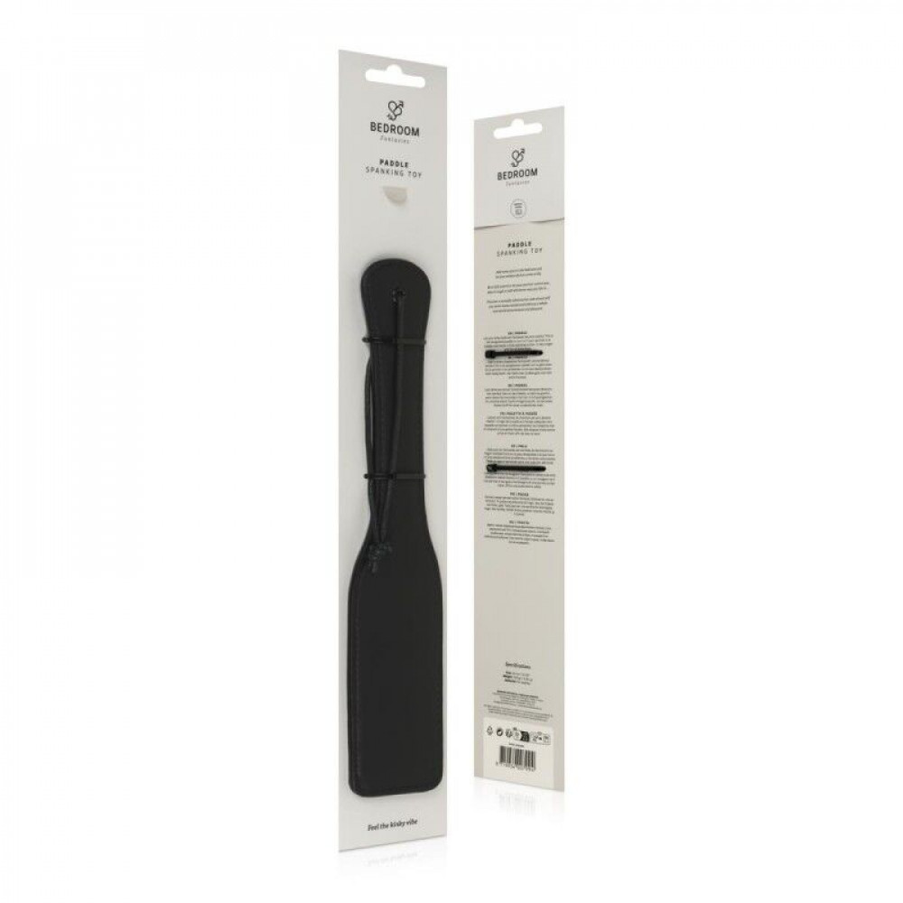 Плети, стеки, флоггеры, тиклеры - Паддл Bedroom Fantasies Paddle Spanking Toy - Black 1