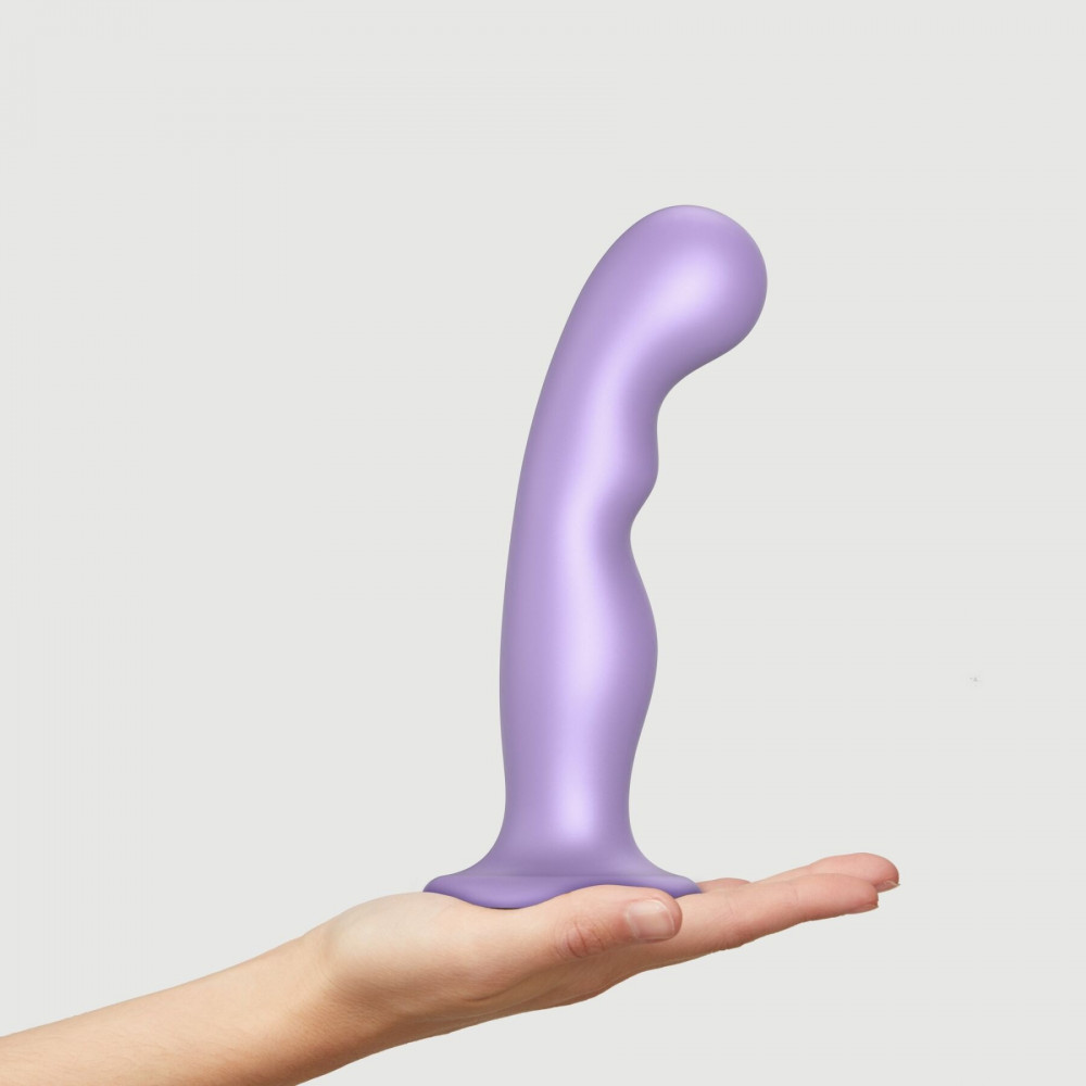 Страпон - Насадка для страпона Strap-On-Me Dildo Plug P&G Lilas Metallic XL 5