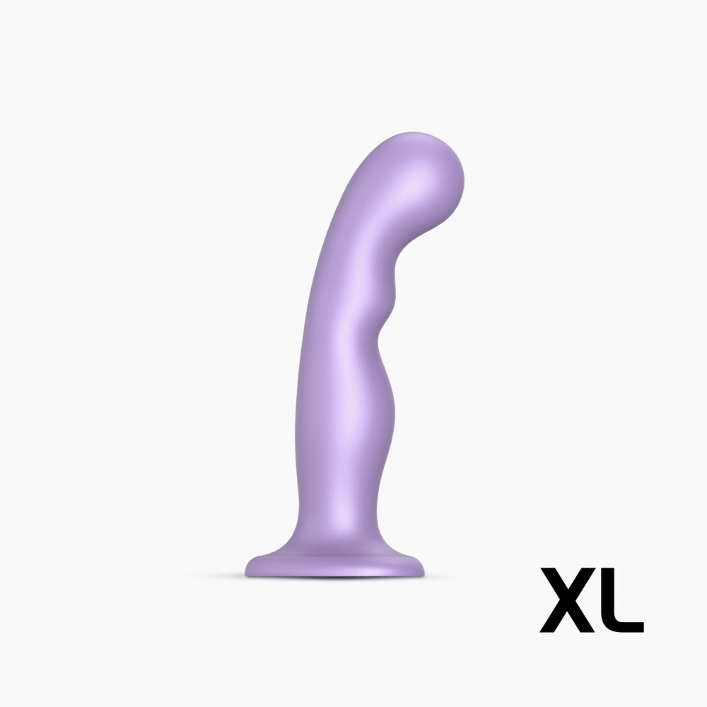 Страпон - Насадка для страпона Strap-On-Me Dildo Plug P&G Lilas Metallic XL