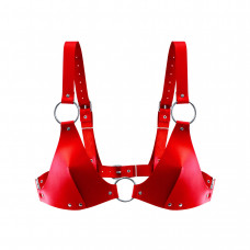 Лиф из натуральной кожи Feral Feelings - Bikini Top Red