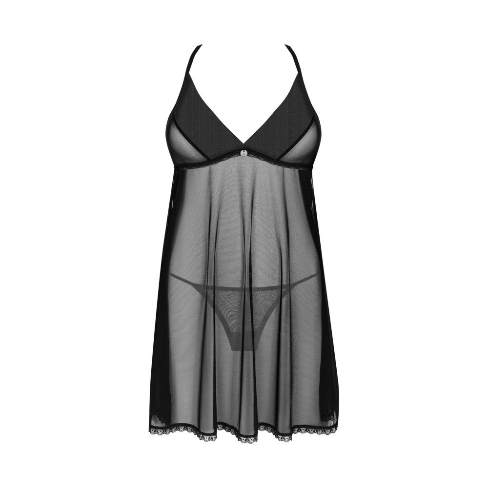 Эротические пеньюары и сорочки - Пеньюар и трусики Obsessive Latinesa babydoll & thong XL/2XL 2