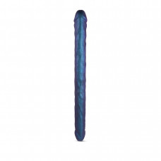 Фаллоимитатор двойной Strap-On-Me DOUBLE DONG REALISTIC DILDO - SNAKY METALLIC COLOR