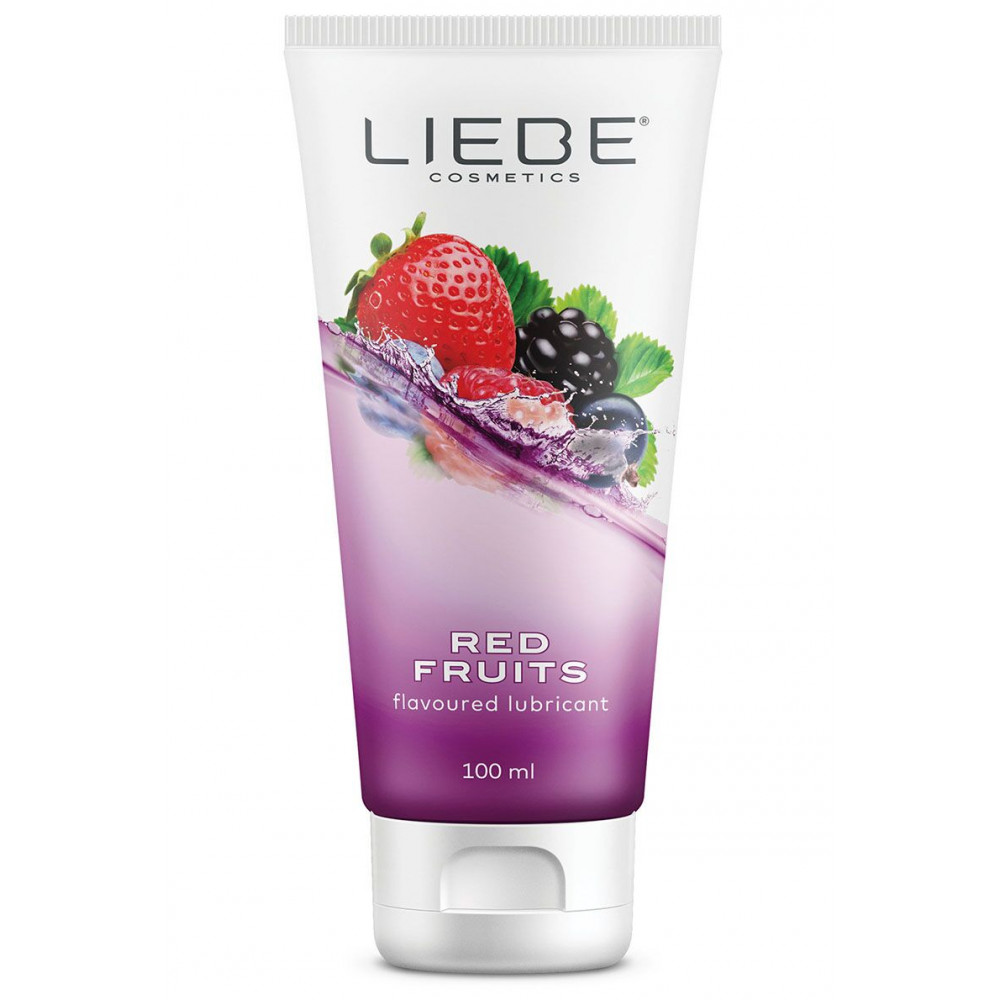 Лубриканты - Распродажа!!! Лубрикант на водной основе Liebe Lubricant Red Fruits 100 мл (срок 11.2025)