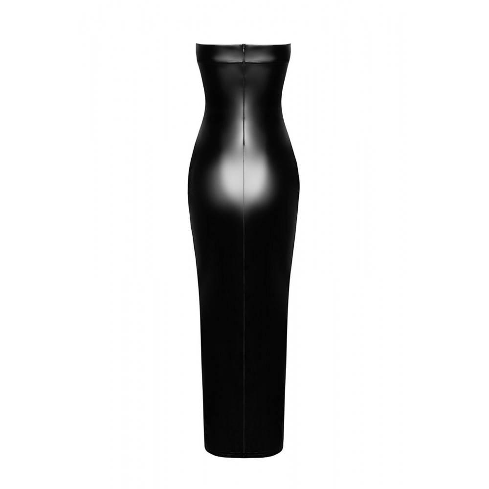Сексуальные платья - Платье Noir Handmade F336 Powerwetlook long dress - L 6