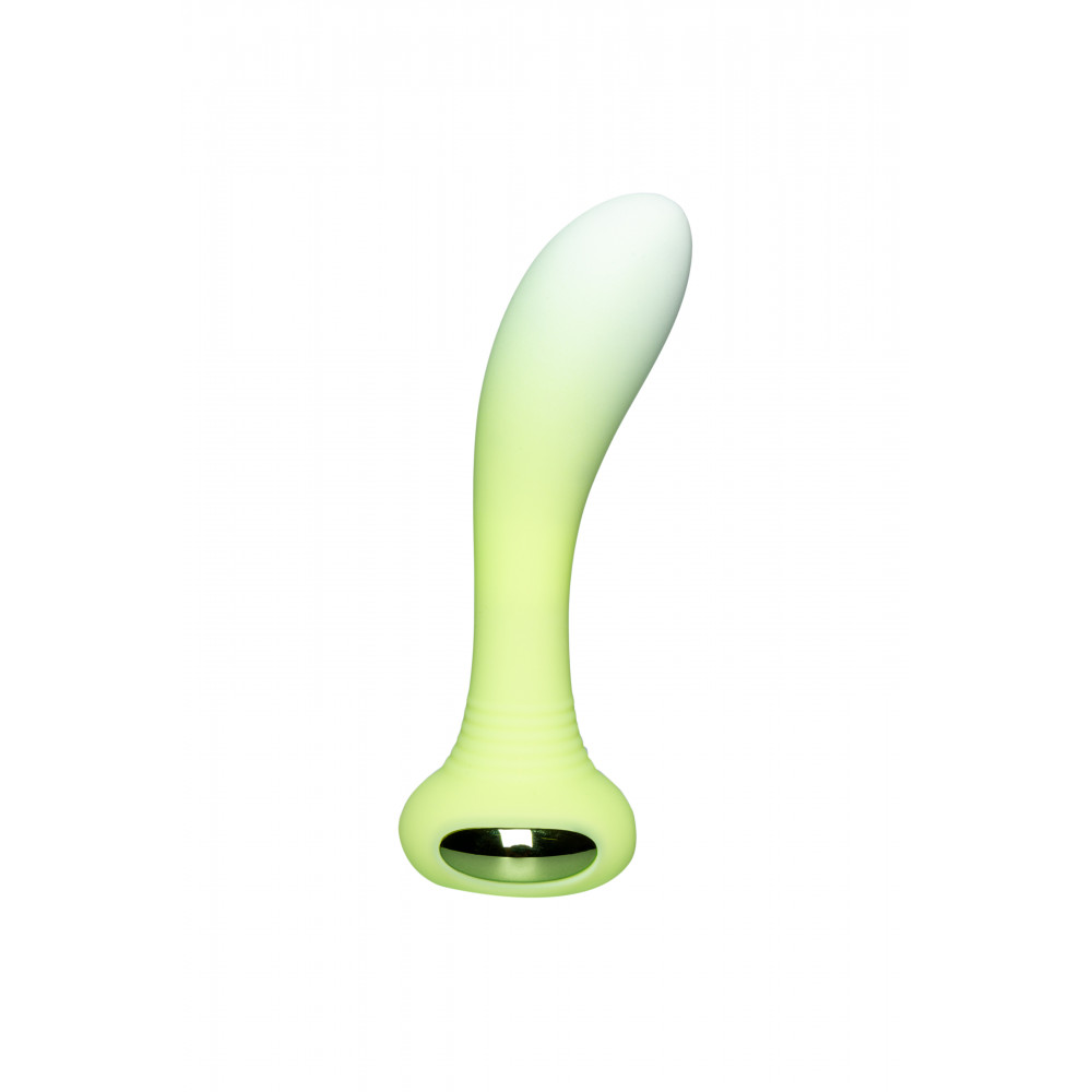 Секс игрушки - Универсальный вибратор с подсветкой Every Night Toys для точки G или P, зеленый градиент