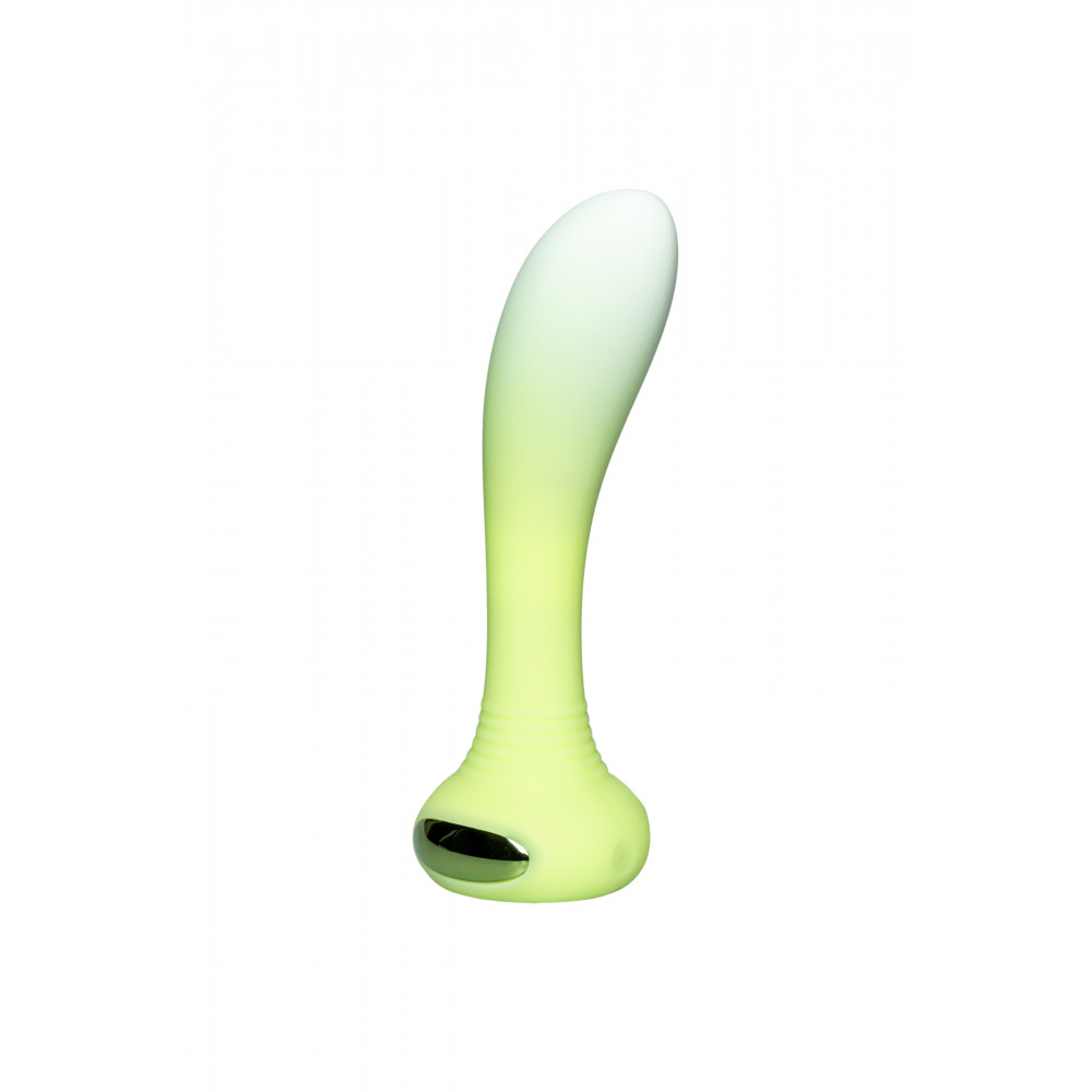 Секс игрушки - Универсальный вибратор с подсветкой Every Night Toys для точки G или P, зеленый градиент 1