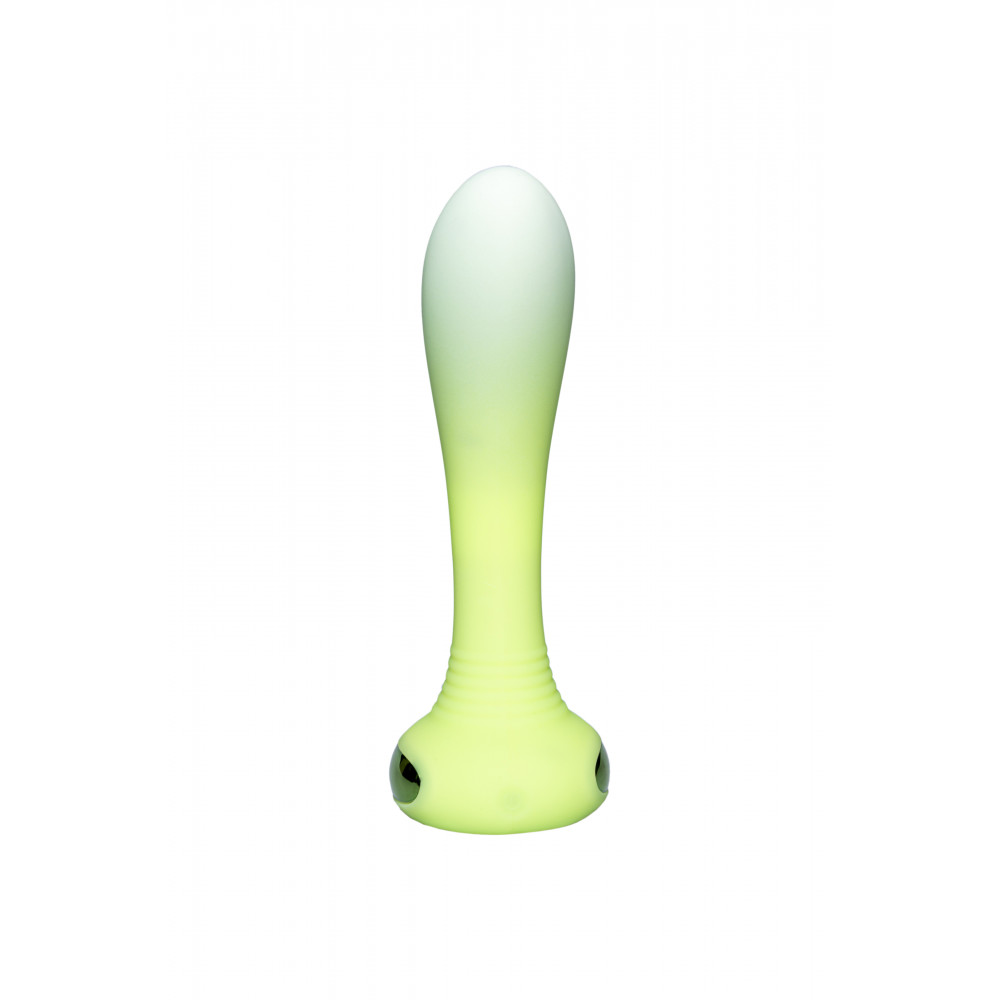 Секс игрушки - Универсальный вибратор с подсветкой Every Night Toys для точки G или P, зеленый градиент 2