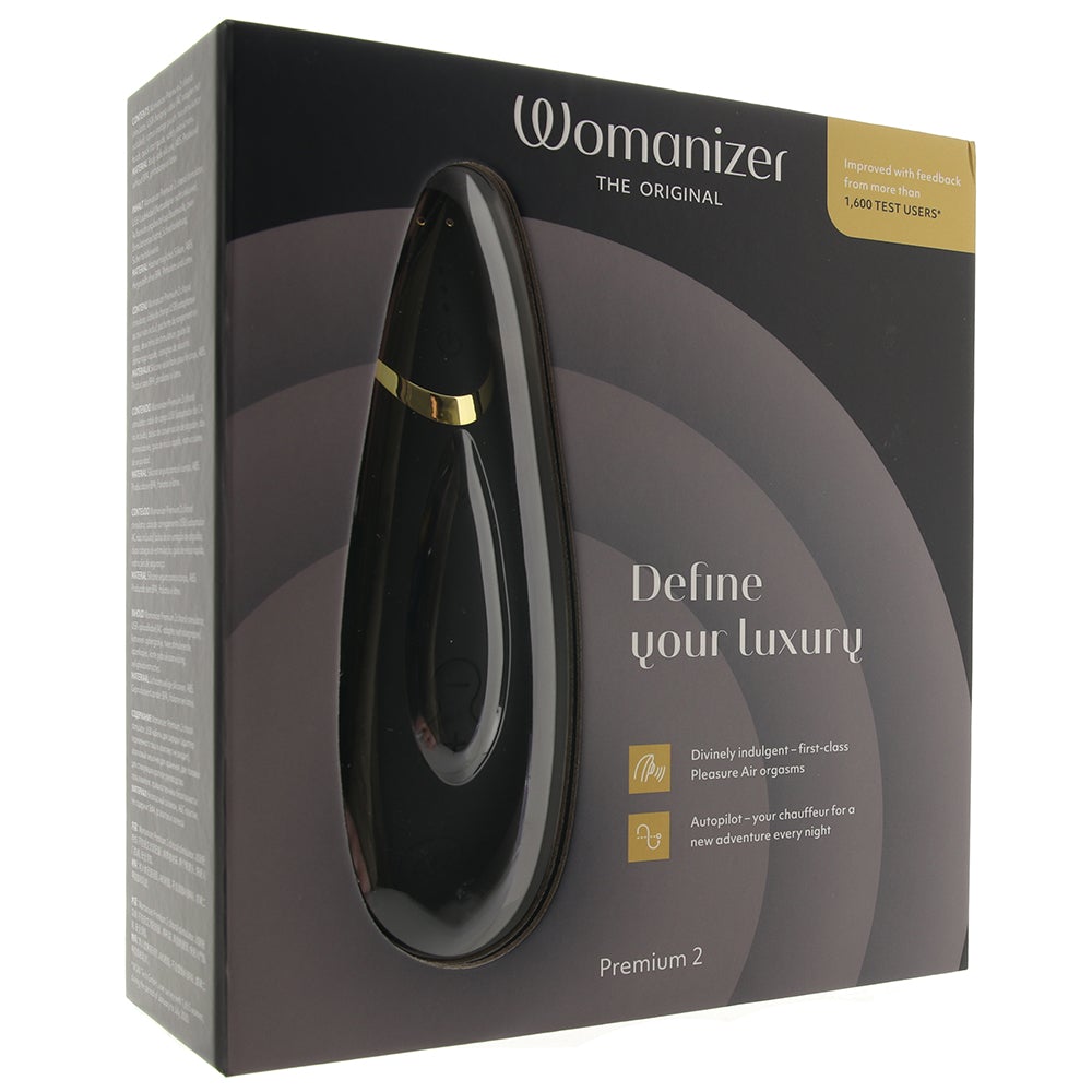 Секс игрушки - Вакуумный клиторальный стимулятор Womanizer Premium 2 BLACK 6