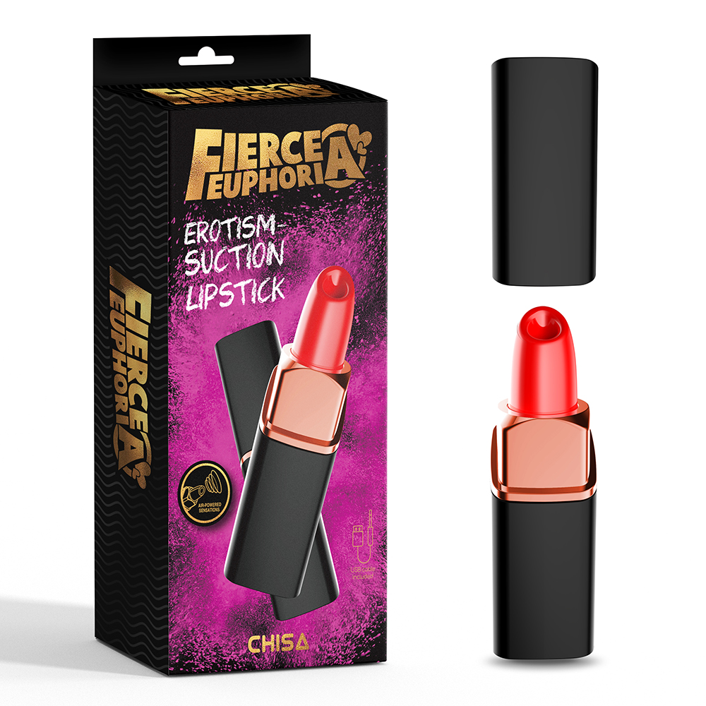 Секс игрушки - Вакуумный стимулятор клитора Chisa Fierce Euphoria Erotism в форме помады