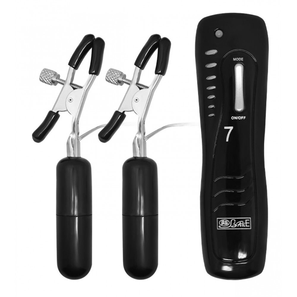 Вибратор - Вибростимулятор для груди BAILE - Vibrating Nipple Clamps, BI-036020 7