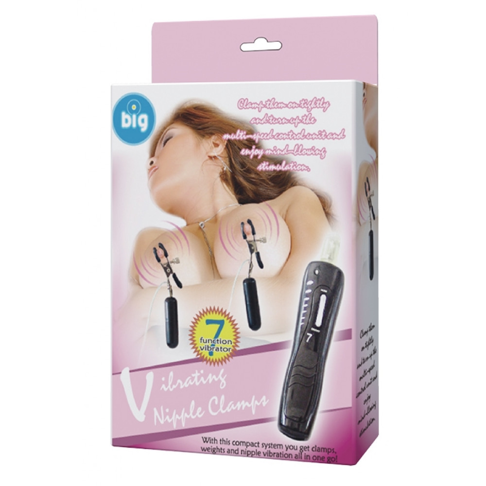 Вибратор - Вибростимулятор для груди BAILE - Vibrating Nipple Clamps, BI-036020 1