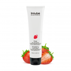 Съедобный лубрикант на водной основе, вкус: клубника, INLUBE, 100 мл