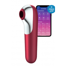 T360130 Вакуумный клиторальный стимулятор SATISFYER DUAL LOVE RED