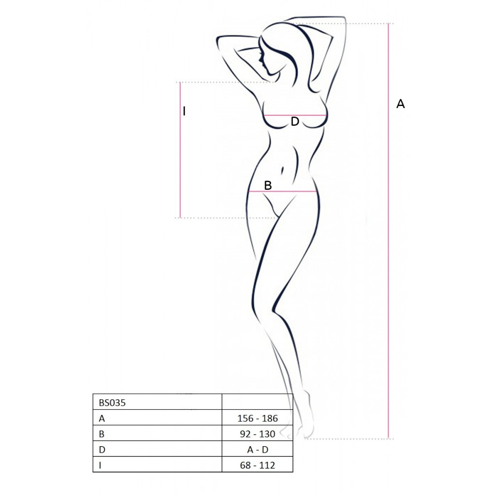 Эротическое белье - Боди с декоративным плетением BS035 pink 2