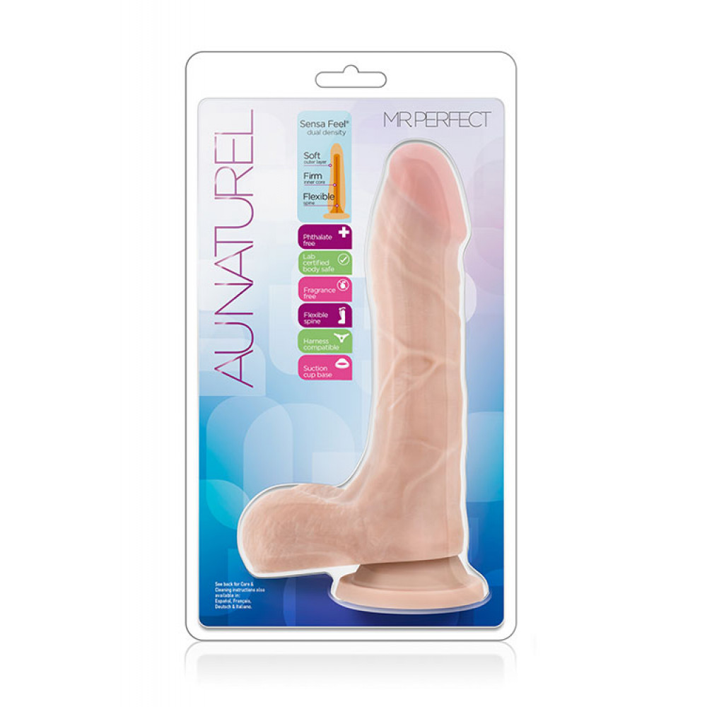 Фаллоимитатор - Фаллоимитатор на присоске AU NATUREL 8.5INCH 1