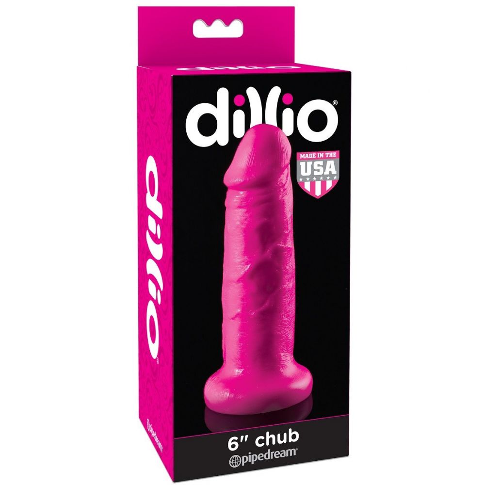 Фаллоимитатор - Фаллоимитатор на присоске Pipedream Dillio 6 Chub Suction Cup Dildo - Pink 2
