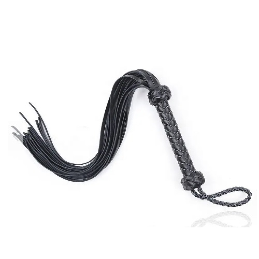 БДСМ игрушки - Флоггер DS Fetish Leather flogger black
