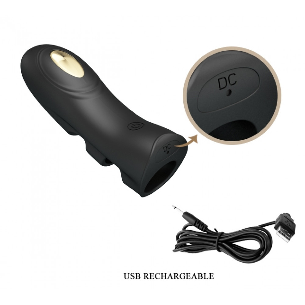 Вибратор - Клиторальный стимулятор на палец Pretty Love - PEGASUS Fingering Electric Vibrator, BI-014784 2