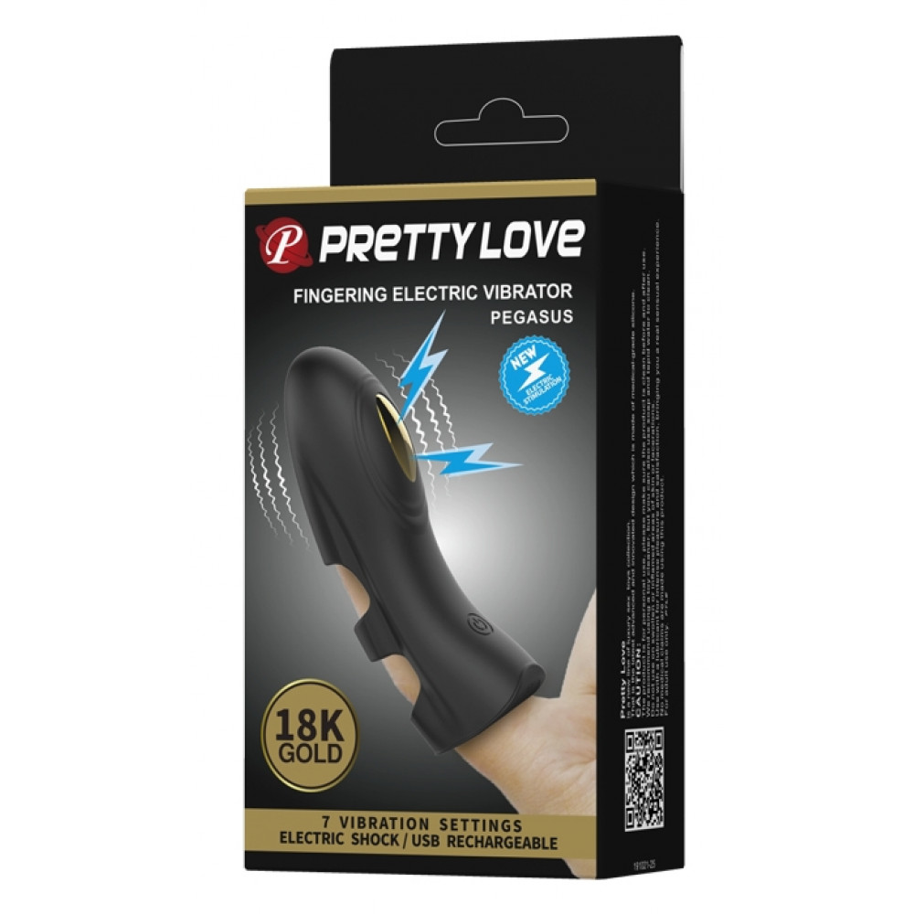 Вибратор - Клиторальный стимулятор на палец Pretty Love - PEGASUS Fingering Electric Vibrator, BI-014784 1