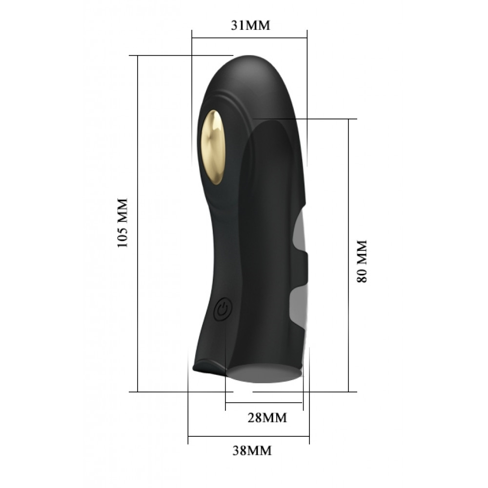 Вибратор - Клиторальный стимулятор на палец Pretty Love - PEGASUS Fingering Electric Vibrator, BI-014784 4