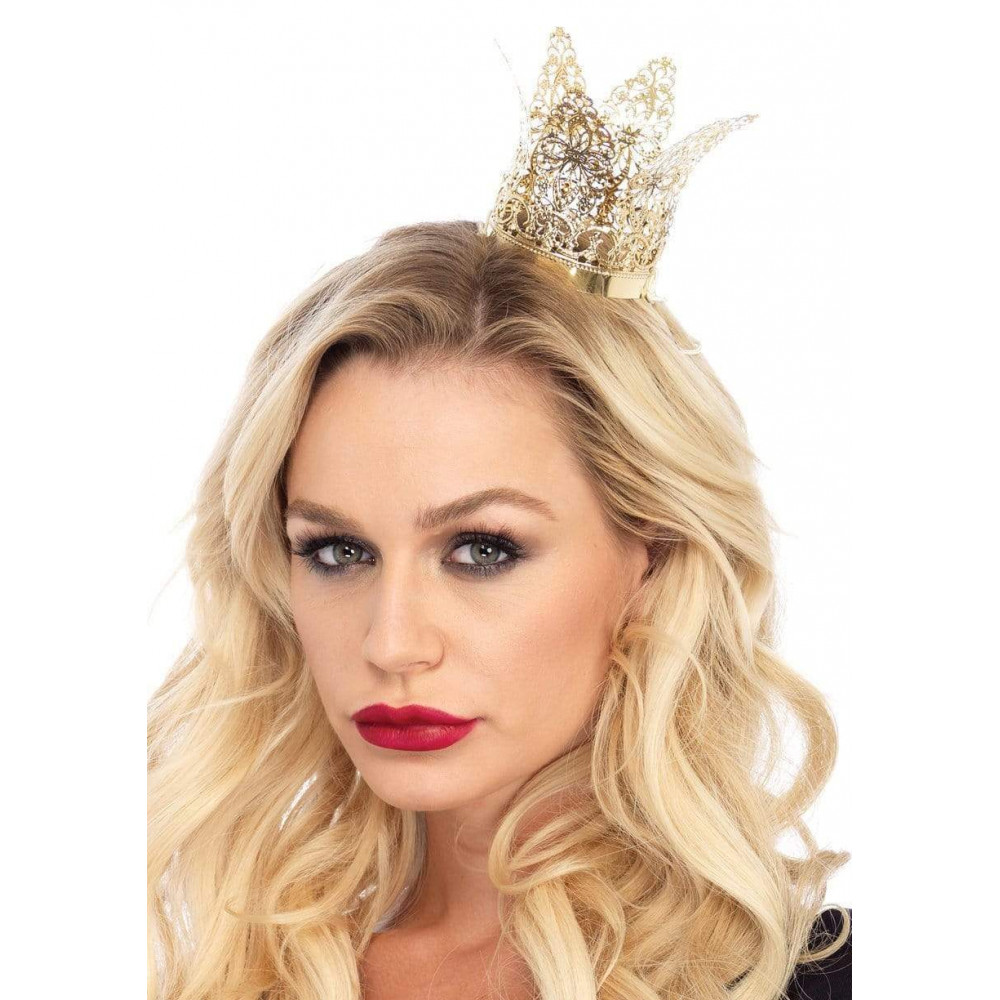  - Корона миниатюрная Leg Avenue золотистая Filigree crown