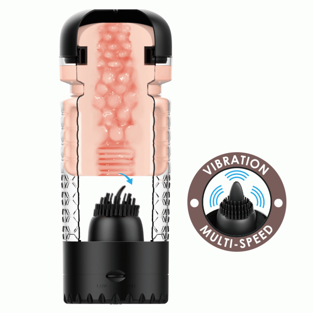 Мастурбаторы вагины - Мастурбатор вагина с вибрацией PRETTY LOVE - Emily, BM-00900T65 7