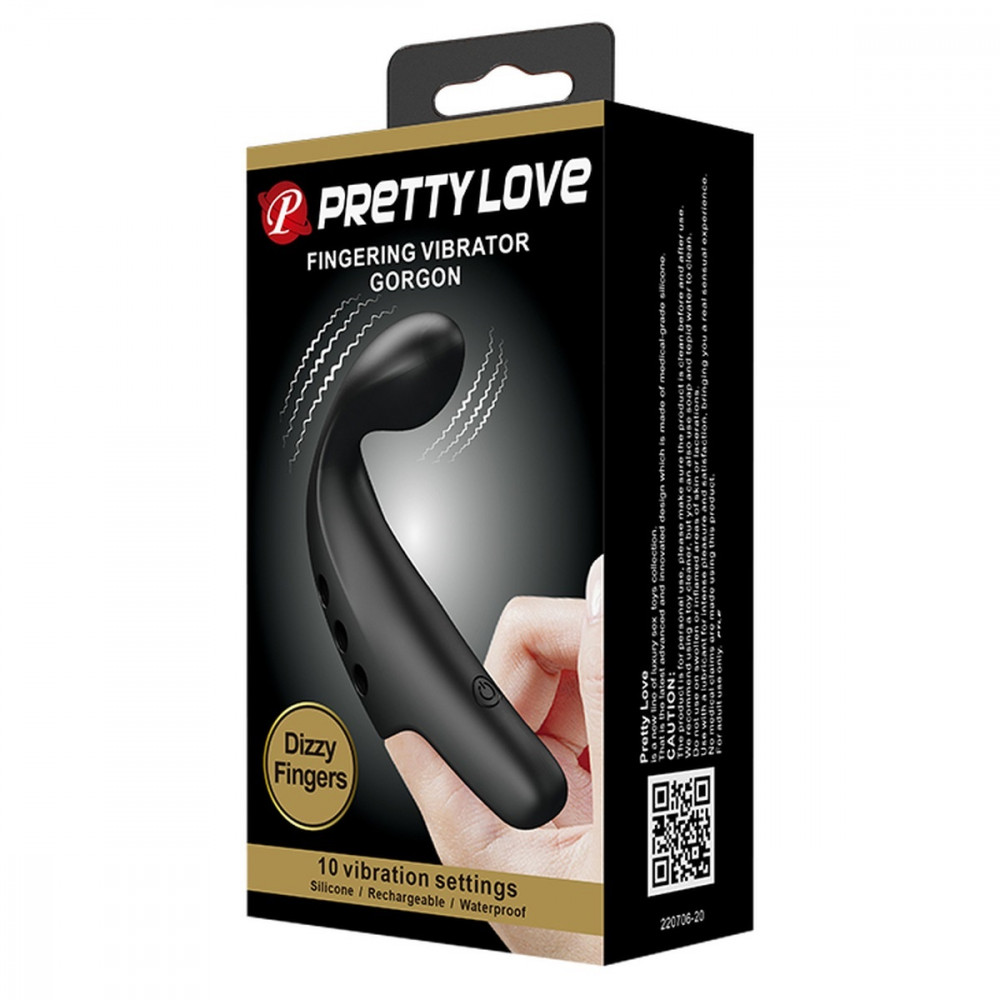 Вибратор - Многофункциональная вибронасадка на палец серии Pretty Love - Fingering Vibrator Gorgon, BI-210298 1