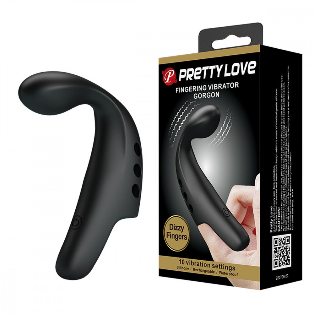 Вибратор - Многофункциональная вибронасадка на палец серии Pretty Love - Fingering Vibrator Gorgon, BI-210298