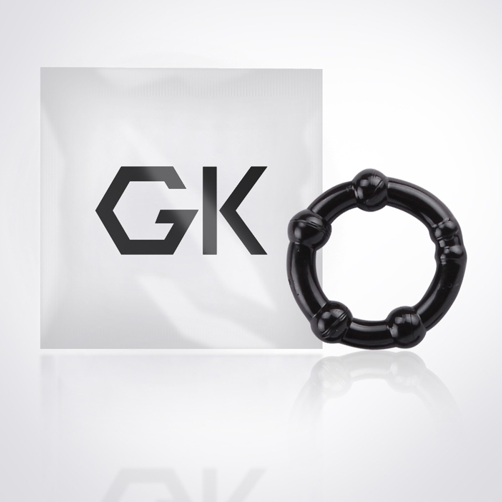Секс игрушки - Набор эрекционных колец с бусинами Get Lock Cock Rings, черные, 10 шт. 2